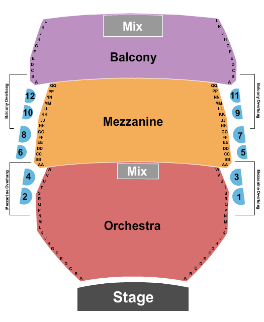 New Amsterdam Theatre Aladdin Seating Chart